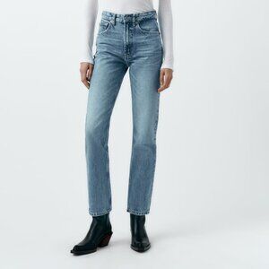 Zara TRF Straight Leg Jeans with High Waist - NWT